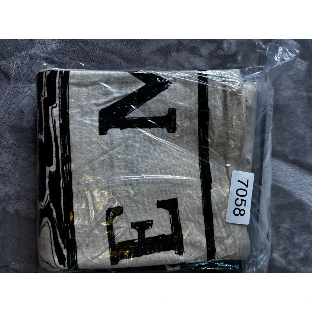 The Moon Tarot Card Tapestry Black White XVIII Wolf Zodiac Wall Hanging 74x57